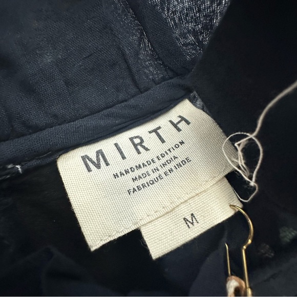 Last Chance NWT MIRTH Handmade Editions NAPA Mini Dress in Black Jamdani m - Picture 14 of 16